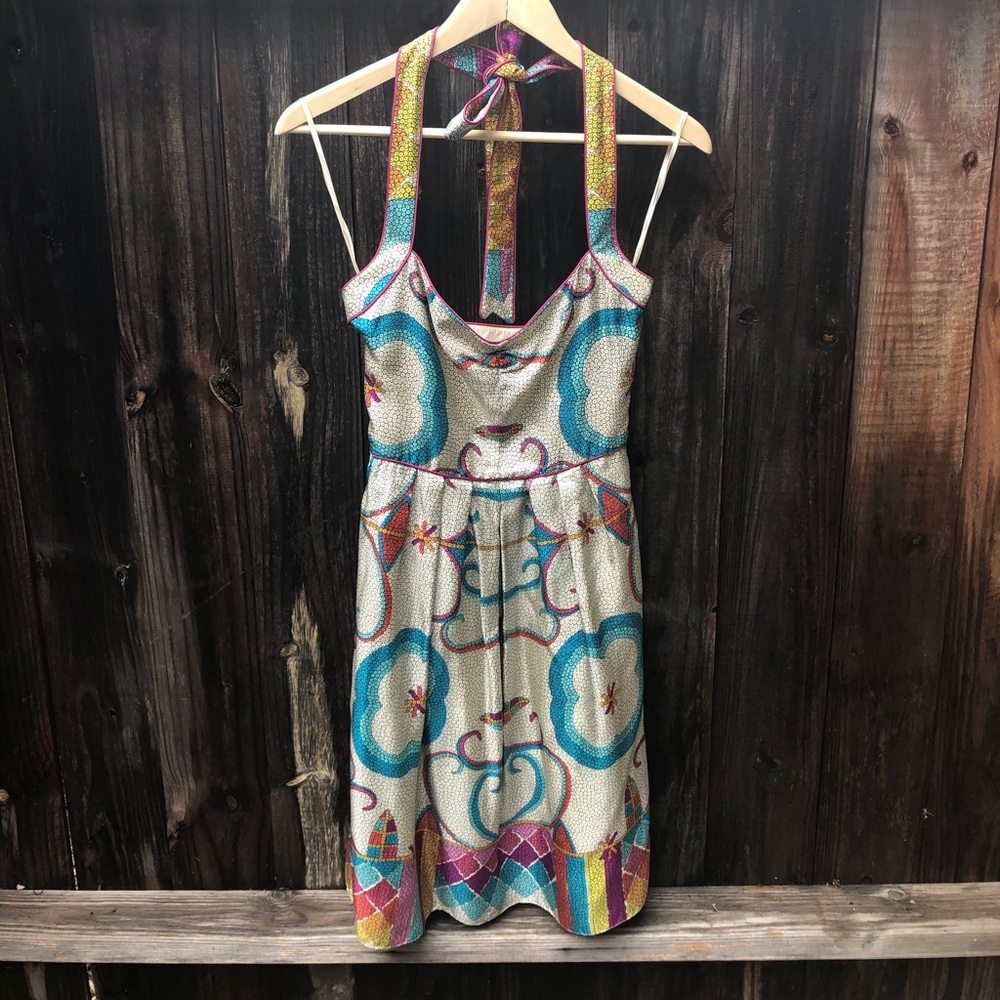 Nicole Miller - Silk Halter Dress - Size 0